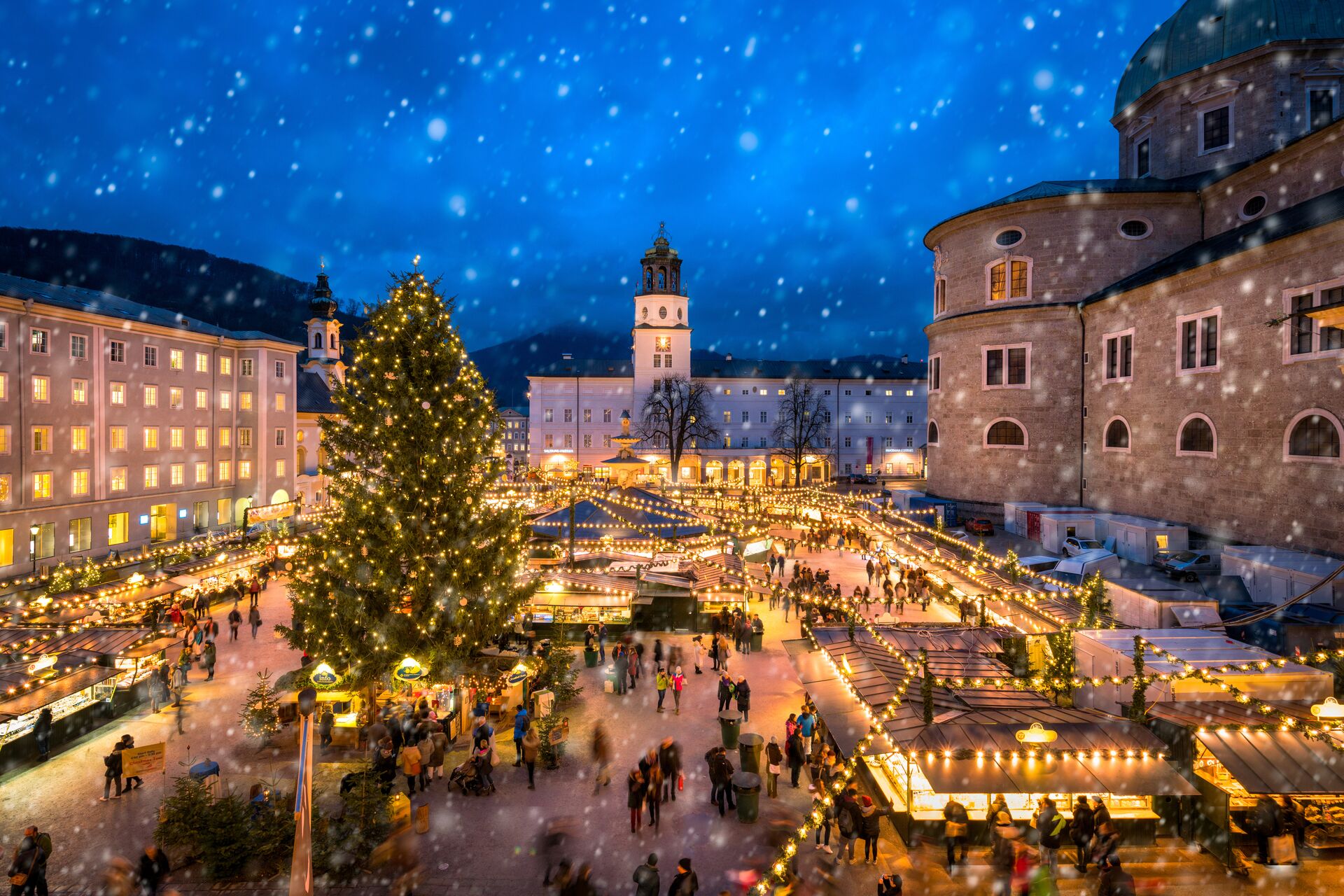 Salzburger Weihnachtsmarkt Winter