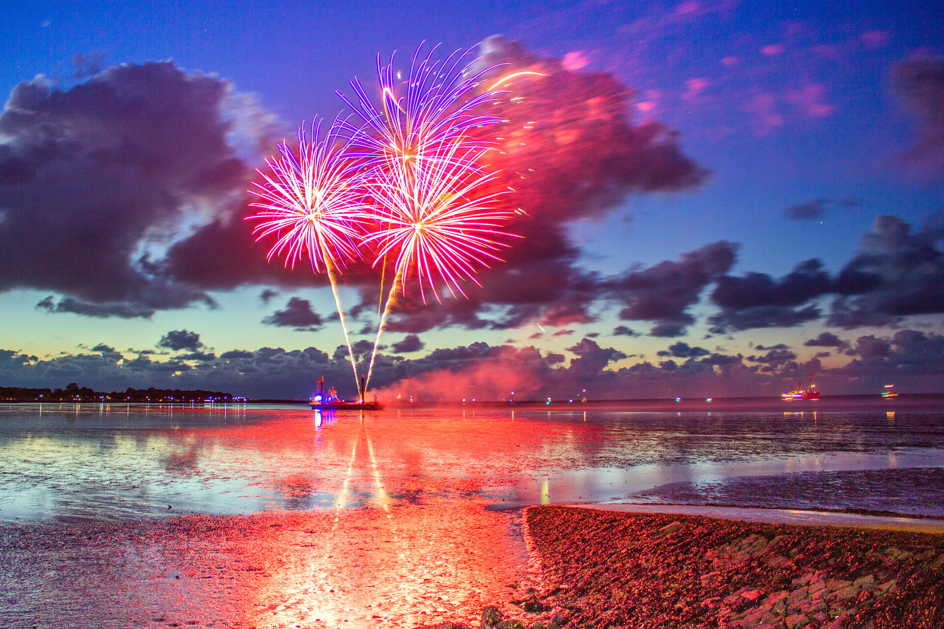 Silvester mit Meeresbrise an der Nordsee Wilhelmshaven & Nordseeküste